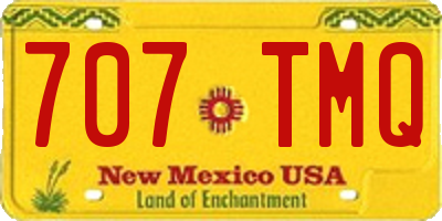 NM license plate 707TMQ