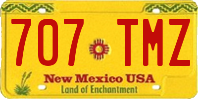 NM license plate 707TMZ