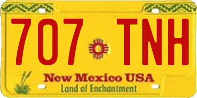 NM license plate 707TNH