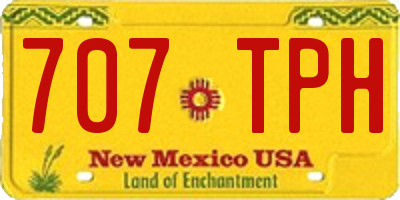 NM license plate 707TPH