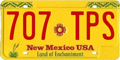 NM license plate 707TPS