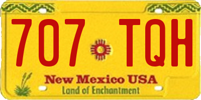 NM license plate 707TQH