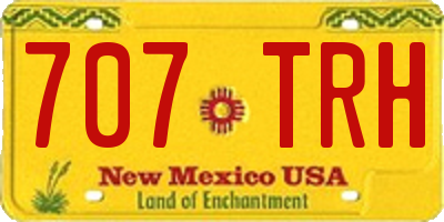 NM license plate 707TRH