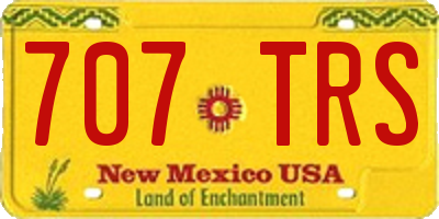NM license plate 707TRS