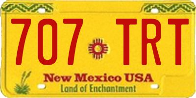 NM license plate 707TRT