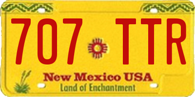 NM license plate 707TTR