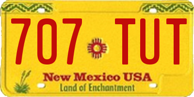 NM license plate 707TUT