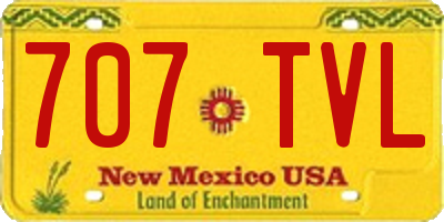 NM license plate 707TVL