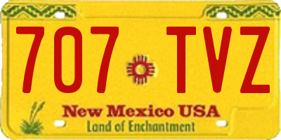 NM license plate 707TVZ