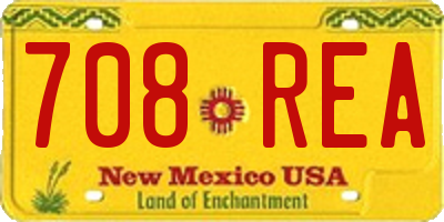 NM license plate 708REA