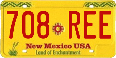 NM license plate 708REE