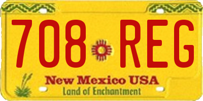 NM license plate 708REG