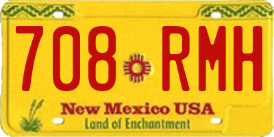 NM license plate 708RMH