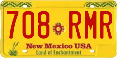 NM license plate 708RMR