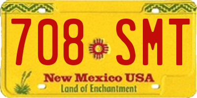 NM license plate 708SMT