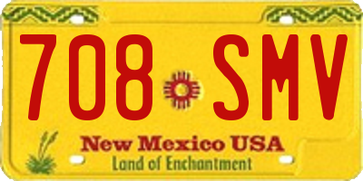 NM license plate 708SMV