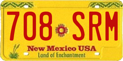 NM license plate 708SRM