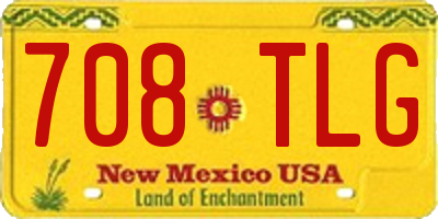 NM license plate 708TLG