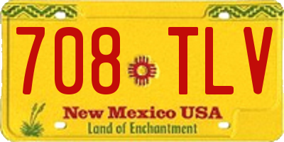 NM license plate 708TLV