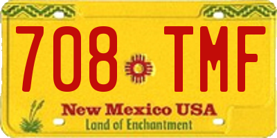 NM license plate 708TMF