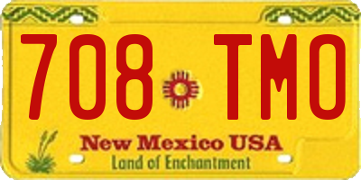 NM license plate 708TMO