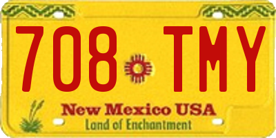NM license plate 708TMY