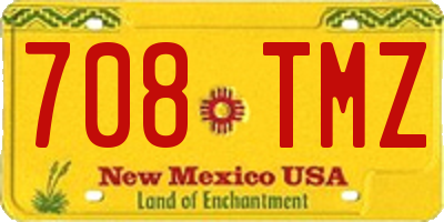 NM license plate 708TMZ