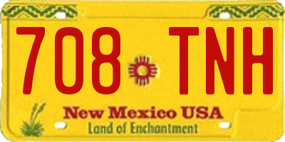NM license plate 708TNH