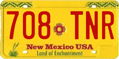 NM license plate 708TNR
