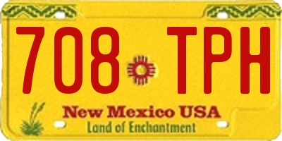 NM license plate 708TPH