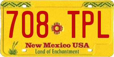 NM license plate 708TPL