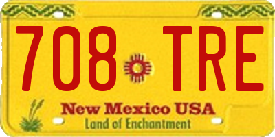 NM license plate 708TRE