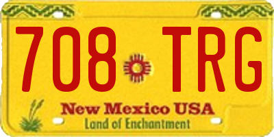 NM license plate 708TRG