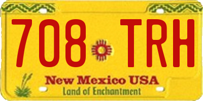 NM license plate 708TRH