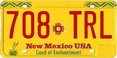 NM license plate 708TRL