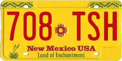 NM license plate 708TSH