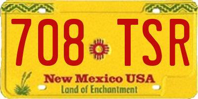 NM license plate 708TSR