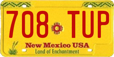NM license plate 708TUP
