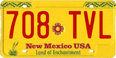 NM license plate 708TVL