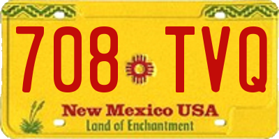 NM license plate 708TVQ