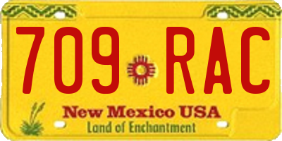 NM license plate 709RAC