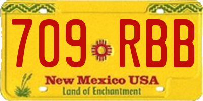 NM license plate 709RBB