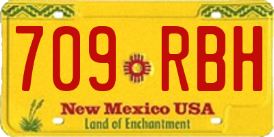 NM license plate 709RBH