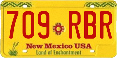 NM license plate 709RBR