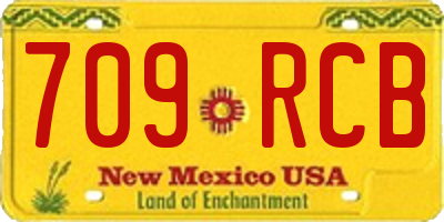 NM license plate 709RCB