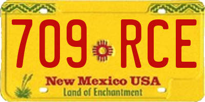 NM license plate 709RCE