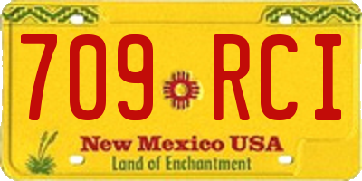 NM license plate 709RCI