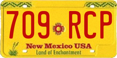 NM license plate 709RCP
