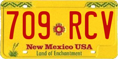 NM license plate 709RCV