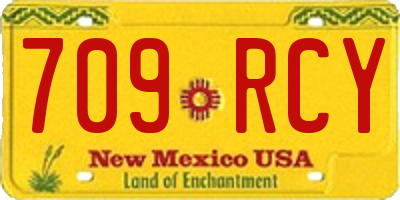 NM license plate 709RCY